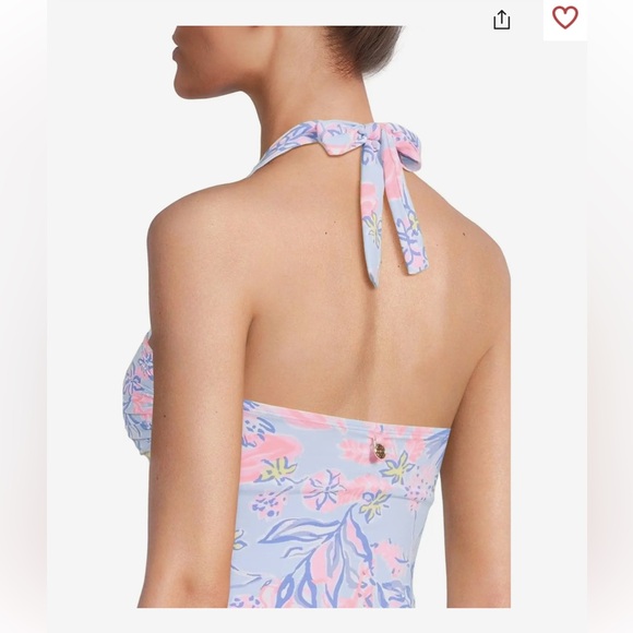 New With Tags Lilly Pulitzer Peggy Tankini Top and Lagoon Hipster Bottom Sz 8 - Picture 4 of 9